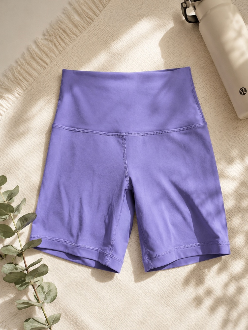 Lululemon Lavender High Rise Bike Shorts Size 2